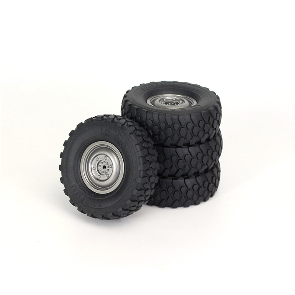 4PCS LDRC P06 1201 WPL C34 C44 MN D90 D99 1/12 1/16 RC Car Upgraded Soft Vacuum Tires Wheels Vehicles Models Spare Parts L0001