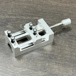 Mini Drill Press Vise Aluminum Alloy 0-47mm Clamping Range Rubber Soft Jaws Compact Adjustable Vice Clamp for Crafts Modeling Repairs Tools