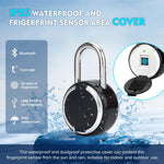LinkMejor PL-P3Z-TY Tuya Smart Fingerprint Padlock Electronic Door Lock bluetooth-compatible APP Unlock Waterproof Home Security Protection Doorlock