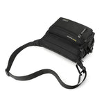 Waterproof Nylon Men Crossbody Bag Large Capacity Multiple Pockets Zipper Shoulder Bag Fashion Casual Outdoor Travel Messenger Bag