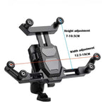 LinkMejor 360° Rotation Adjustment 4.7''-7.0'' Shockproof Bicycle Phone Holder for Motorcycle Bike Handlebar Rearview Mirror Mount
