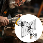 Aluminum Alloy Router Tablet Insert Plate for Woodworking Benches for Trim Routers Wood Trimming Milling Tools with Accessories