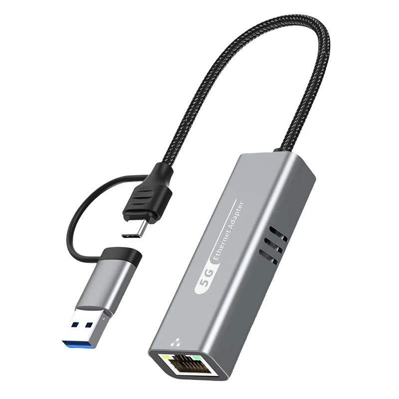 USB3.1 5000Mbps USB/Type-C To RJ45 Network Interface Converter Gigabit Ethernet Adapter RTL8157 for USB 3.1 Gen 1 Laptop Computer Plug and Play
