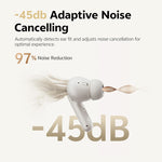 QCY Buds ANC TWS Earbuds Wireless bluetooth Earphone -45dB Adaptive Noise Cancelling 6-Mic Low Delay Sports Headphones