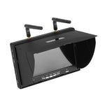 LCD LT5802D 5.8GHz 40CH 800*480 7" DVR FPV Monitor Built in Dual Receiver Battery with Antennas for RC Drones