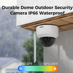 LinkMejor WHC905 5MP PTZ Wireless Security Outdoor Camera Explosion-Proof Cameras Auto Tracking Motion Detection WiFi Camera Works with Alexa Wireless Camera System