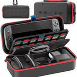 for Switch 2 & Switch Original & Switch OLED Large Storage Bag Anti-Scratch Waterproof Travel Carrying Case for Nintendo Switch