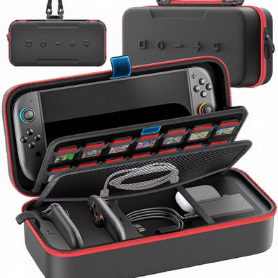 for Switch 2 & Switch Original & Switch OLED Large Storage Bag Anti-Scratch Waterproof Travel Carrying Case for Nintendo Switch