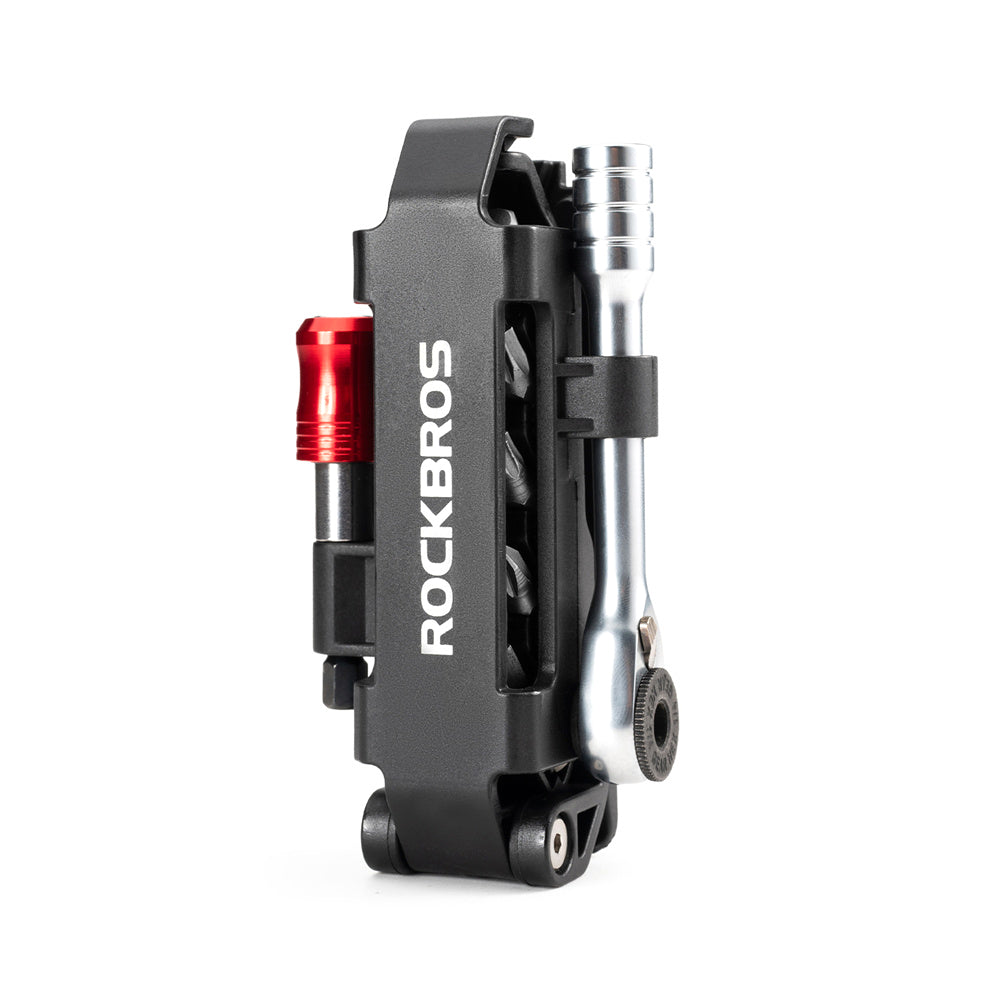 LinkMejor Portable Bicycle Repair Tool Kit Multi-Function Ratchet Wrench Tools Set with Quick Release Socket Tire Lever Screwdriver Spanner