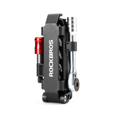 LinkMejor Portable Bicycle Repair Tool Kit Multi-Function Ratchet Wrench Tools Set with Quick Release Socket Tire Lever Screwdriver Spanner