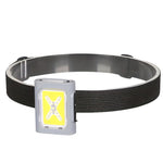 LinkMejor X7 Ultra Bright Hands-Free Mini Headlamp with IR Motion Sensor 7 Lighting Modes Built-in High-Capacity Lithium Battery Waterproof Design Head Light with Magnetic Buckle for Camping Emergencies Work Reading Outdoor Activities