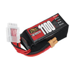LinkMejor 4S 15.2V 1100mAh 60C 16.72Wh LiPo Battery XT30 Plug for GEPRC Tern LR40 FPV Racing Drone