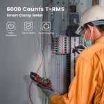 LinkMejor Direct KAIWEETS 602 Digital Clamp Meter AC/DC 600V 600A HD Color Screen Intelligent Mode Precision Tool for Safe Measurements