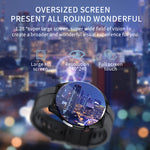 H5 1.28-inch HD Screen ECG Non-invasive Blood Glucose Measurement bluetooth Call Heart Rate Blood Pressure SpO2 Monitor Sleep Monitoring HRV Function Breathing Exercise Female Cycle Multi-sport Modes IP68 Waterproof Smart Watch