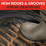 3pcs Deep Dish Heavy Duty Rubber Car Floor Mats Trim to Fit All Weather Protection for SUV Truck Van High-Quality PVC
