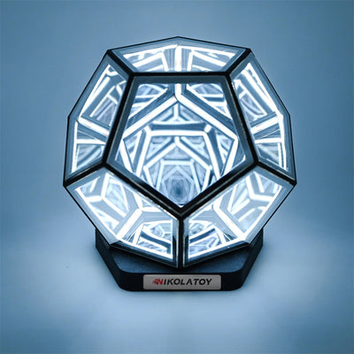 LinkMejor Limitless Space Abyss Dodecahedron Night Lamp Creative Desktop Ornaments Decorative Lights