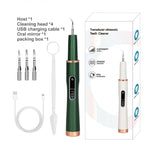 Ultrasonic Electric Dental Tooth Cleaner Cleaning Oral Irrigator Kit for Teeth Stains Plaque/Teeth Whitening/Teeth Cavity