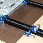 LinkMejor Parallel Guide for Track Saw Micro Level Fine Tuning Zero Calibration Repeatable Cuts Quick Detach for Makita/Festool/Milwaukee