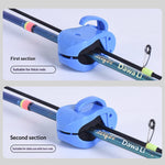 LinkMejor 1 Pair Universal Fishing Rod Holder Fixer Clip Straps Fishing Pole Holder Multifunctional Fishing Rod Fixation Secure Grip Tackle Organizer