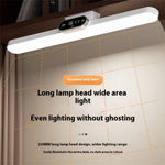 Elfeland 40cm Rechargeable LED Desk Clock Lamp with Remote Eye-Caring Light Magnetic Mount Dimmable 3 Color Temperatures Timer Function
