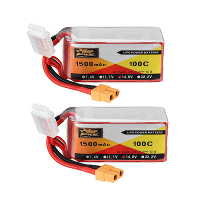 LinkMejor 14.8V 1500mAH 100C 4S Lipo Battery With XT60 Plug for Eachine Wizard X220S FPV Racer RC Drone