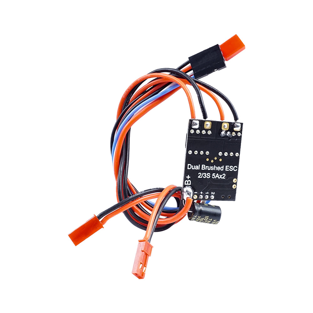 LinkMejor Dual Way 5AX2 Brushed ESC Speed Controller 2-3S for 130/180 Motor Engine RC Car Airplane Model Parts