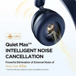 1MORE SonoFlow Pro HQ51 Wireless ANC Headphone bluetooth Headset QuietMax Intelligent Noise Cancelling AI Call Noise Reduction 40mm Diamond Dynamic Driver Hi-Res Audio Lossless 100H Battery Life Low Delay Gaming Headset Headphones