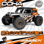 LinkMejor Racing Maverick DOHA 150700 RTR 1/20 2.4G 4WD RC Car Desert Off Road Truck LED Light Aluminum Chassis Metal Drive Shaft Electric Remote Control Mini Vehicles Models Toys