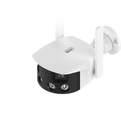 2K 4MP Dual Lens Panoramic WIFI Camera RJ-45 180° Wide Viewing Angle AI Human Detection IR Color Night Vision Two-way Audio Waterproof ICSEE Surveillance IP Camera EU Plug