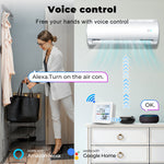 Tuya ZigBee3.0 Smart Home Temperature Humidity Sensor with Backlight LCD Display Voice Control with Alexa Google Home and Tuya Zigbee3.0 Hub Required