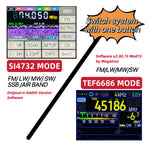 ESP138D ESP32 H-RADIO SI4732 Full Band FM AM SSB AIR Band Receiver + TEF6686 FM Receiver 2 in 1 Handheld Radio with Bluetooth