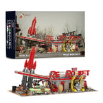 Xbert Brix 66139 RED ROCKET Restaurant Building Block Set 2447PCS 66141 Aerospace Building Block Set 1623PCS Brick Assembly Kit for Children's Gifts Creative Desktop Ornaments Toys