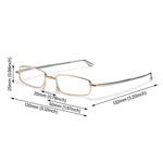 Folding Stretching Presbyopia Glasses Portable Anti Blue Light Reading Glasses Ultra-light Anti-fatigue Presbyopia Glasses Lighter Case