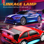 LinkMejor 8603 8604 RTR 1/24 2.4G 4WD 30km/h Drift RC Car Tesla AE86 High Speed Racing LED Light On-Road Vehicles Models Toys