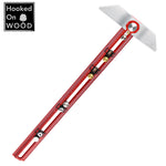 LinkMejor Hooked On Wood MT-2465 PRO Scriber Marking T Square Ruler Aluminum Alloy Hole Positioning Marking Gauge