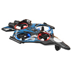LinkMejor YL85 YL86 WiFi FPV Glider with LCD Screen Controller HD Camera Gliding Hovering Headless Mode 360° Rolling LED 2.4G RC Remote Control Drone Airplane Quadcopter Stunt Fighter RTF