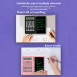 LinkMejor 6 Inches Scientific Calculator with LCD Writing Tablet and 240 Functions Professional Calculators for School Students Office Assistant