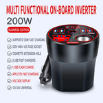Car Inverter 12V 24V To 220V Power Converter 200W Multi-Function Car Socket Charger Mobile Phone Fast Charging with Digital Display