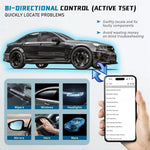 LinkMejor Z100 Bluetooth 5.2 OBD2 Diagnostic Tool Full System OBDII Scanner 9+ Reset Functions iOS Android APP Controlled Bidirectional Testing