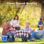 Portable AM FM SW Radio LCD Display DSP Technology 3W Speaker 60 Station Memory Alarm Clock Battery USB Powered