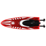 LinkMejor V777 RTR 2.4G RC Boat Double-sided Rotary Forward Stunt Driving Glowing LED Lights Ship High Speed Remote Control Vehicles Models Toys
