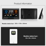 Tuya WIFI Smart Weather Station Color Screen APP Control Weather Alarm Clock Indoor and Outdoor Temperature Humidity Meter FJ3390TY