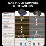 Vgate iCar Pro 2S ELM327 OBD-II Adapter Fast bluetooth V5.3 for Android/IOS/PC OBD2 Scanner Upgraded Version V2.3 Car Diagnostic Tool