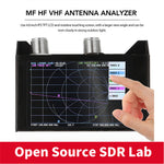 SAA-2N NanoVNA V2 Antenna Analyzer 3G Vector Network Analyzer 4.0 Inch Touching Screen Shortwave HF VHF UHF with Iron Housing