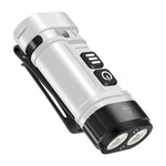 LinkMejor U10 410LM Aluminum Alloy EDC Keychain Flashlight Built-in 14500 Battery High Power LED Torch USB Rechargeable Portable Magnetic Clip Light