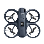 LinkMejor E66 AIR MINI WiFi FPV with 4.3inch Display Dual Camera 180° Electrically Adjustable Optical Flow Hover Automatic Obstacle Avoidance Circle Protection Kids Gifts 2.4G 4CH 6-Axis Remote Control RC Toys Drone Quadcopter RTF