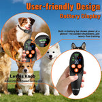 LinkMejor BC901 Remote Dog Training Collar 3300FT Long Range IP67 Waterproof Receiver 3 Modes Beep Vibration Shock Dual Channel Type-C Fast Charging Safety Light