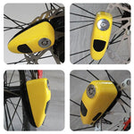 LinkMejor Type-C Charging Bicycle Disc Brake Lock 130dB Loud Alarm Anti-thief Protection Aluminum Alloy Waterproof Reminding Rope Lock for Bike Motorcycle