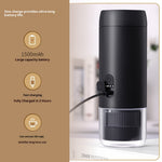 Comfook 2-in-1 Portable Espresso Machine Compatible Ground Coffee & NS Capsules Rechargeable Electric Coffee Maker for Camping Office Home Use