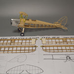 LinkMejor DH.82 Tiger Moth 1/12 750mm Wingspan Balsa Wood Micro RC Airplane KIT
